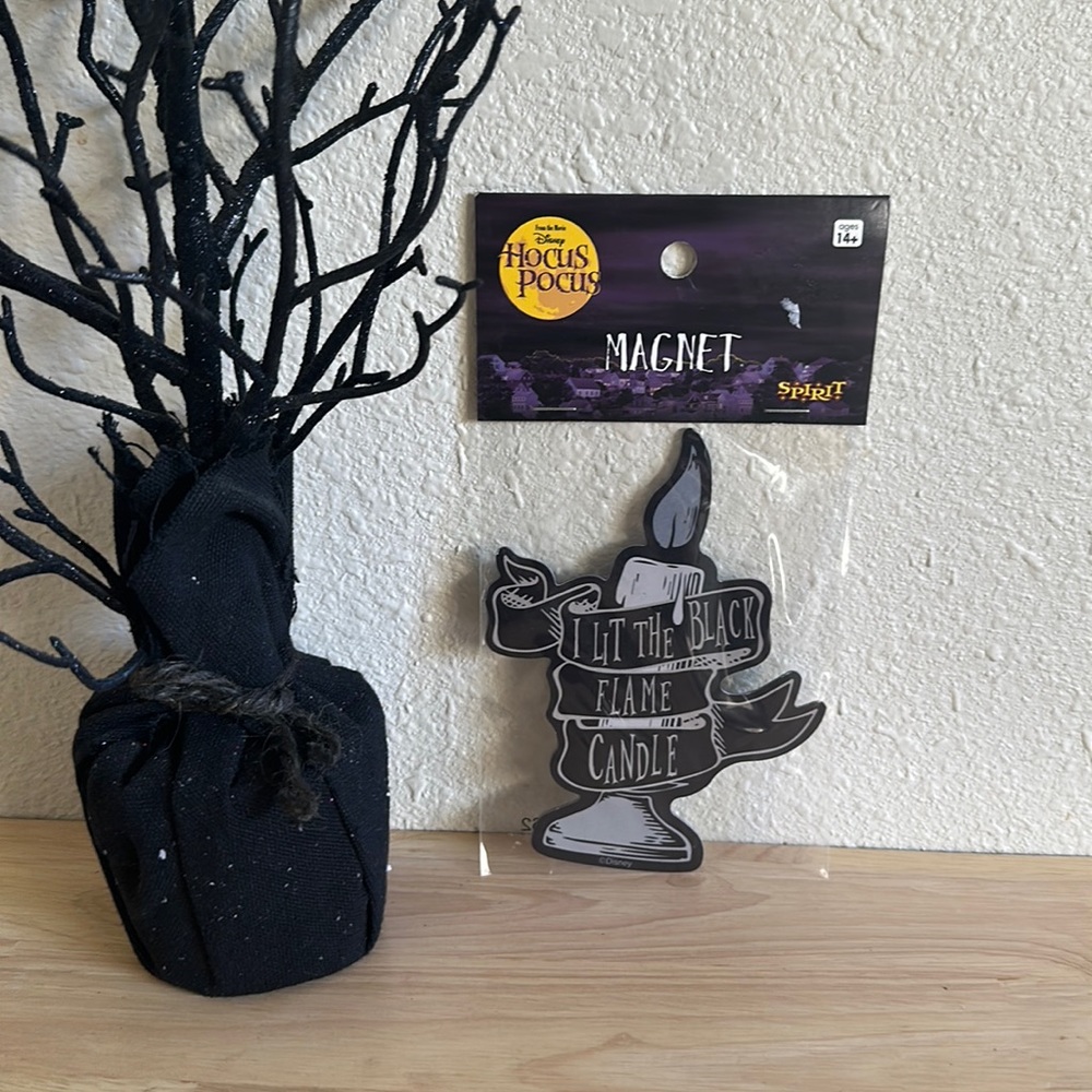 New spirit Halloween hocus pocus I lit the black flame candle magnet